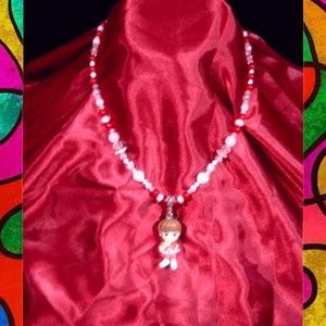 The Crystal Tortoise handmade Jewelry - Anime Girl Natural necklace Natural Pink ruby The Crystal Tortoise handmade Jewelry - Anime Girl Natural necklace Natural Pink ruby